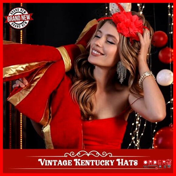 15 Pc Vintage Fascinator Hat Set with Veil Feathers for Wedding Tea Party main image 6